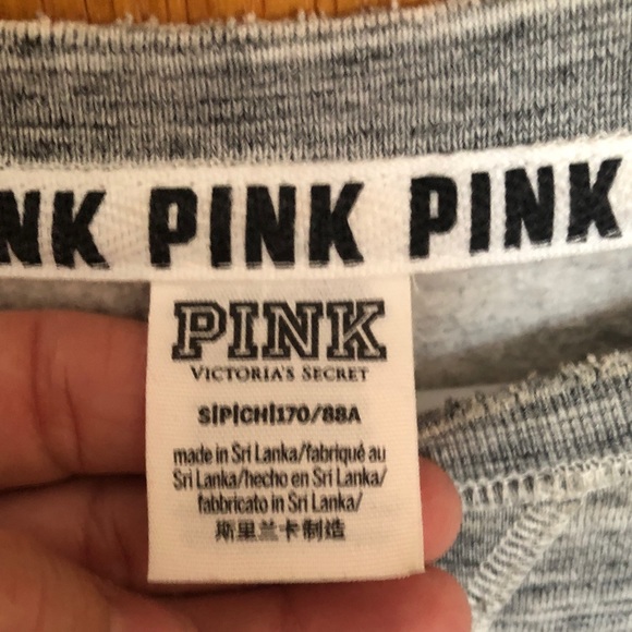 VS Pink Women’s Distressed Sweatshirt - Picture 2 of 5